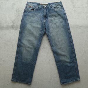 Chams Jeans Mens Size 38x31 Blue Relaxed Fit Denim Pants Stone Wash Medium